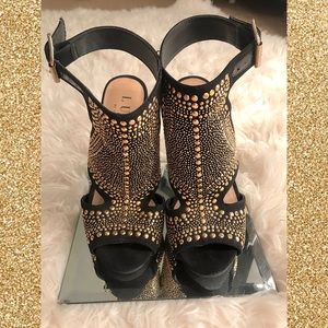 Black & Gold Heels